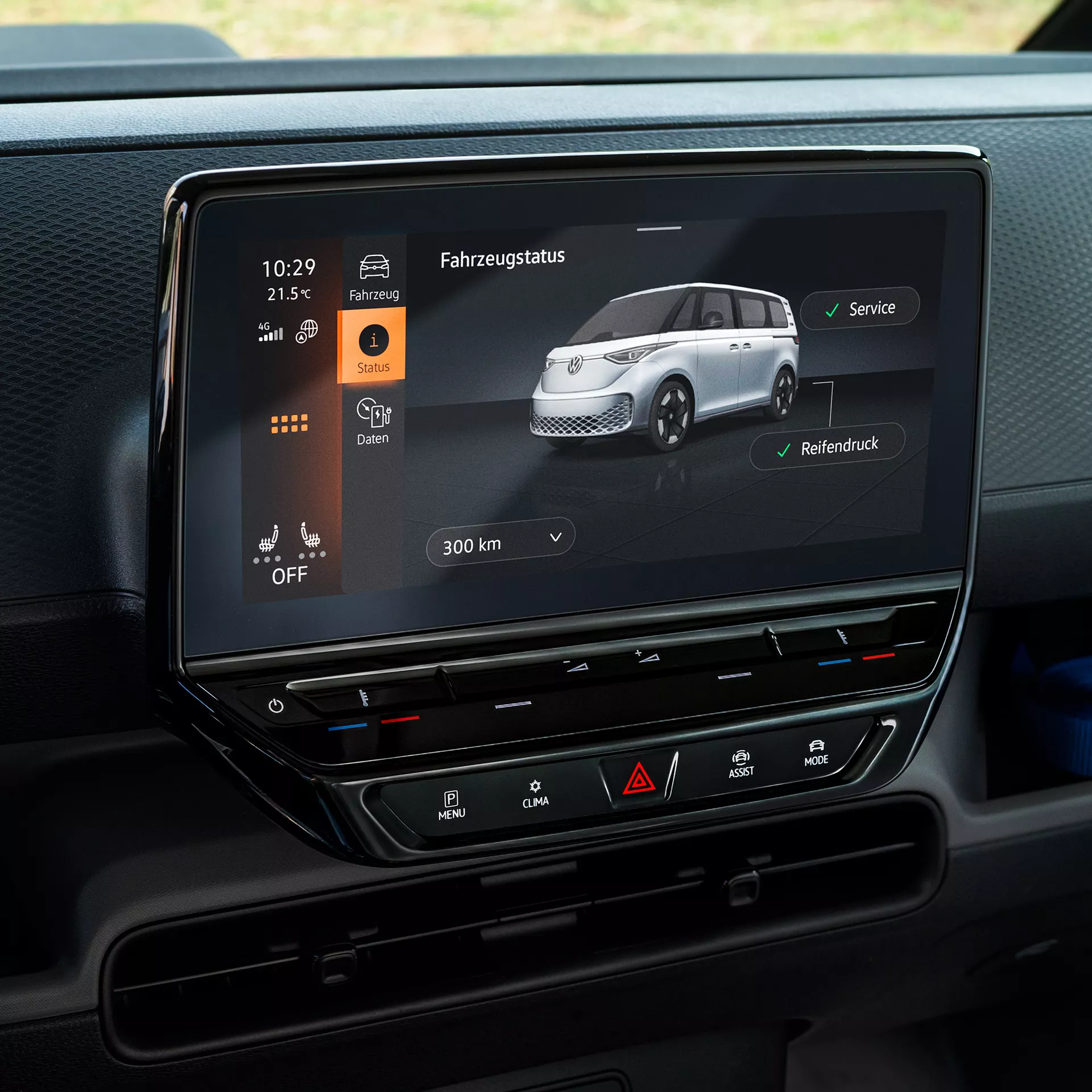 ID. Buzz Display VW Connect