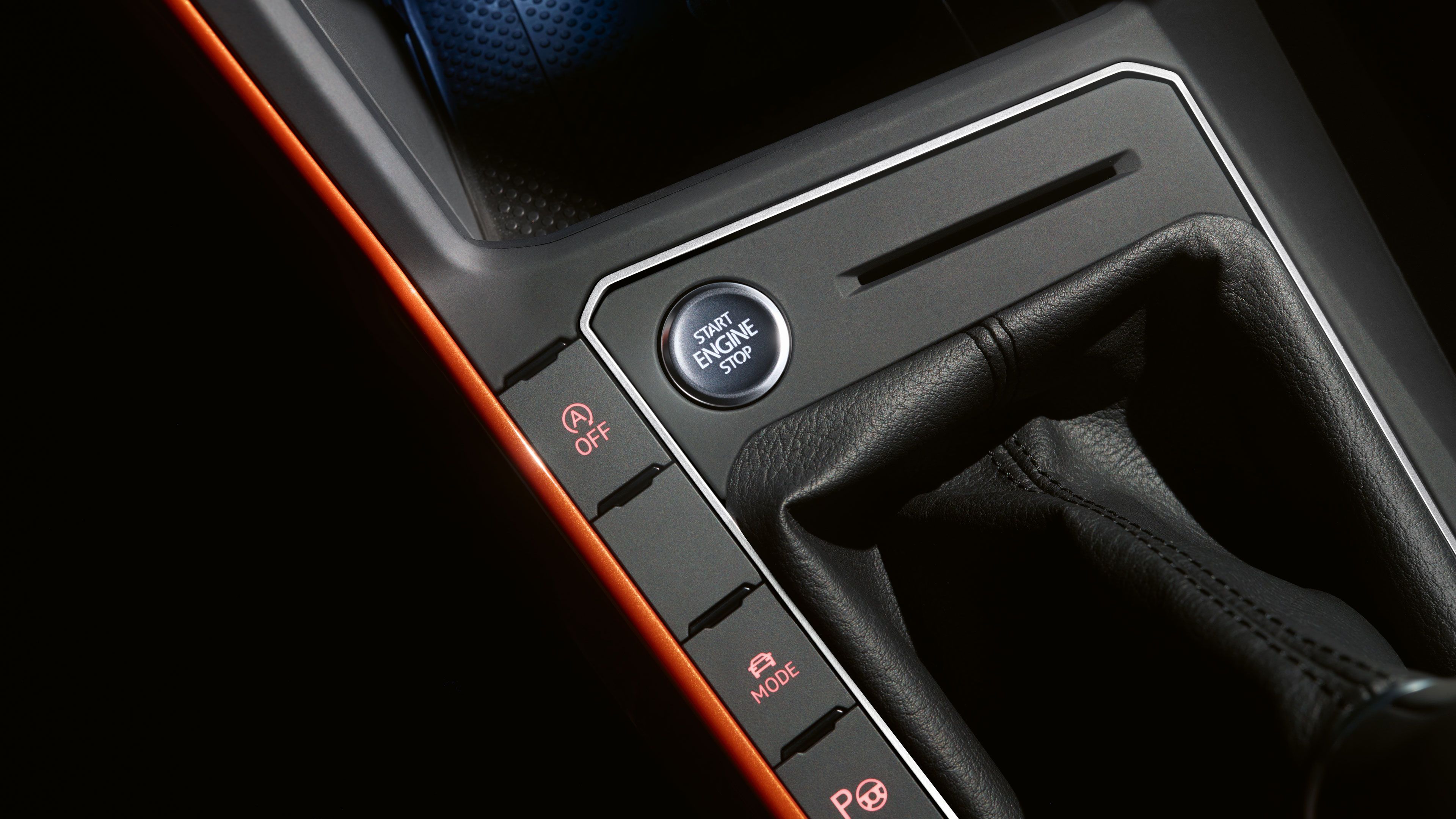 volkswagen vw polo start stop knopf