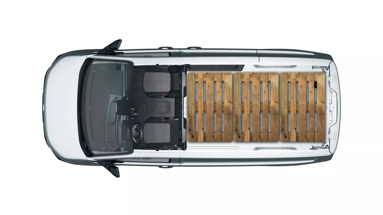 VW Transporter Kastenwagen 2 Sitzer mit Platz für drei EUR Paletten
